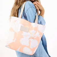 ALOHA COLLECTION REVERSIBLE TOTE / TAHAA / PEACHY