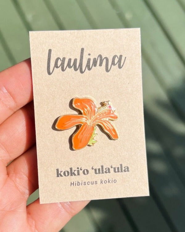 LAULIMA KOKIʻO ʻULAʻULA PIN