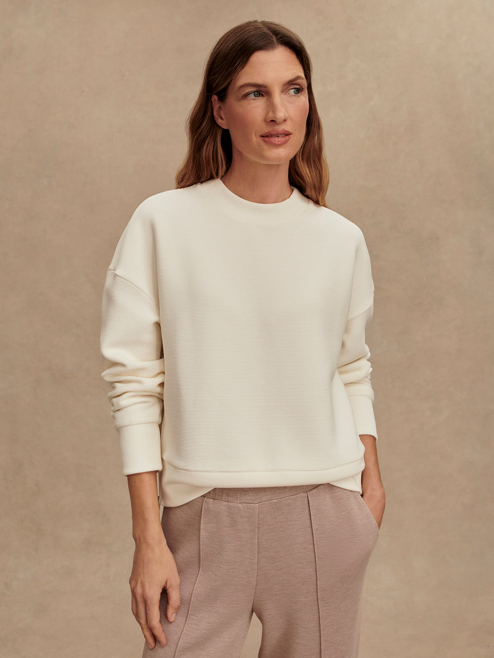 (取寄) バーリー レディース スウェット Varley women Addelyn Sweat Ivory Women's Addelyn Sweat - Ivory – Gazelle Sports