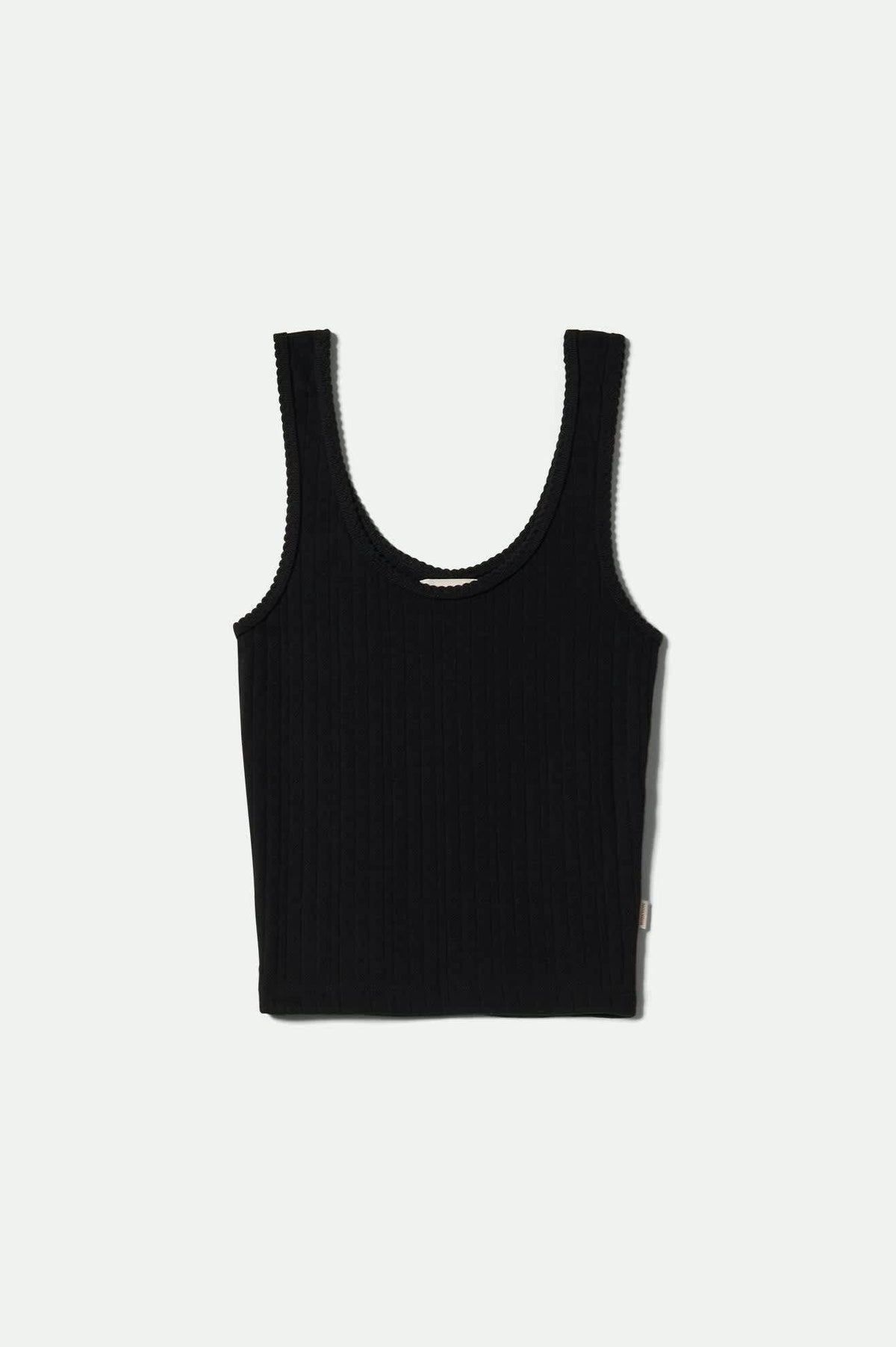 BRIXTON POINTELLE SLIM FIT TANK - BLACK