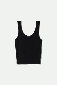 BRIXTON POINTELLE SLIM FIT TANK - BLACK