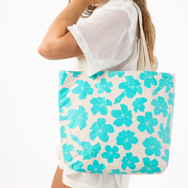 ALOHA COLLECTION REVERSIBLE TOTE / PUAKENIKENI BUDS / FRESH SPLASH