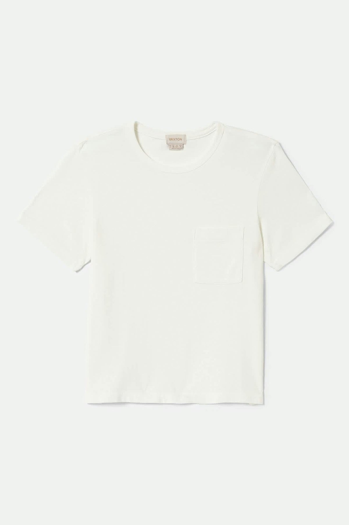 BRIXTON CAREFREE ORGANIC GD PERFECT TEE - OFF WHITE