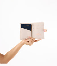 ALOHA COLLECTION PASSPORT HOLDER / LEI STAND / PEACHY