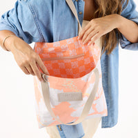 ALOHA COLLECTION REVERSIBLE TOTE / TAHAA / PEACHY