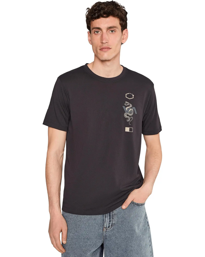RVCA BARRON VENOM SHORT SLEEVE - BLK