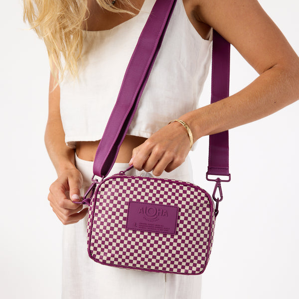 ALOHA COLLECTION LE TOUR / TINY CHECK / SANDSTONE PLUM