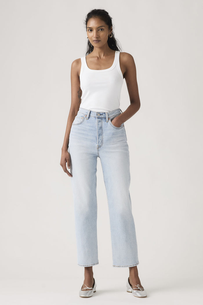 LEVIS RIBCAGE STRAIGHT ANKLE WOMENS JEANS - FILTER HER 0282