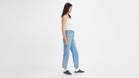 LEVIS RIBCAGE STRAIGHT ANKLE WOMENS JEANS - IN THE MIDDLE LIGHT WASH 0130