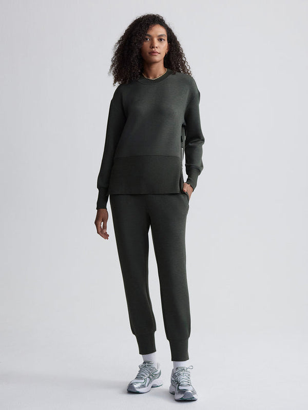 VARLEY LOWRY LONGLINE  SWEAT - OLIVE MARL