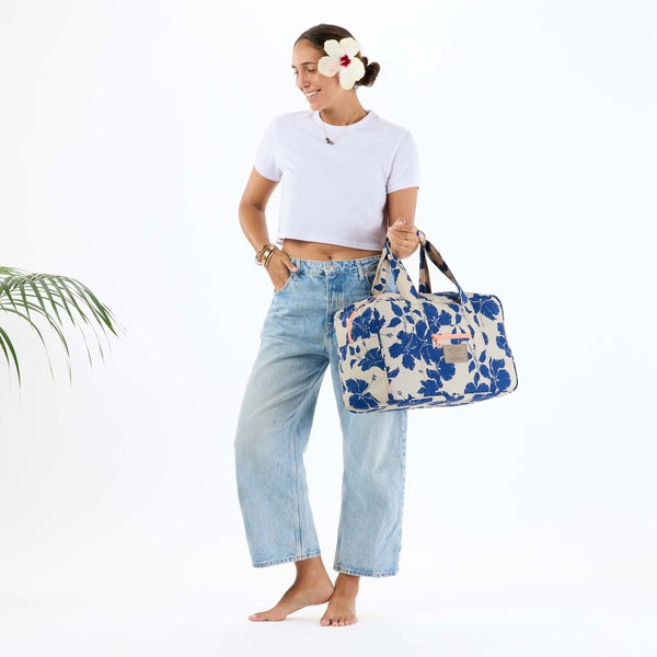 ALOHA COLLECTION KEEP IT LIGHT WEEKENDER / SALINA TINY STRIPE / NAVY