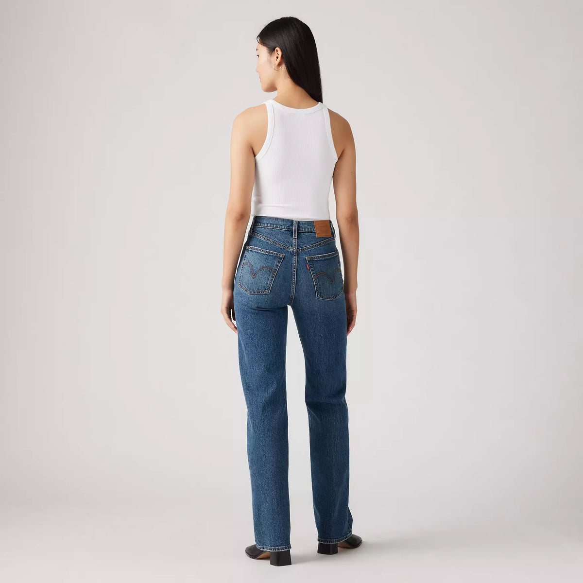 LEVI'S RIBCAGE FULL LENGTH JEANS - VALLEY VIEW 0007