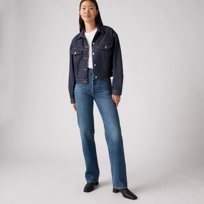LEVI'S RIBCAGE FULL LENGTH JEANS - VALLEY VIEW 0007