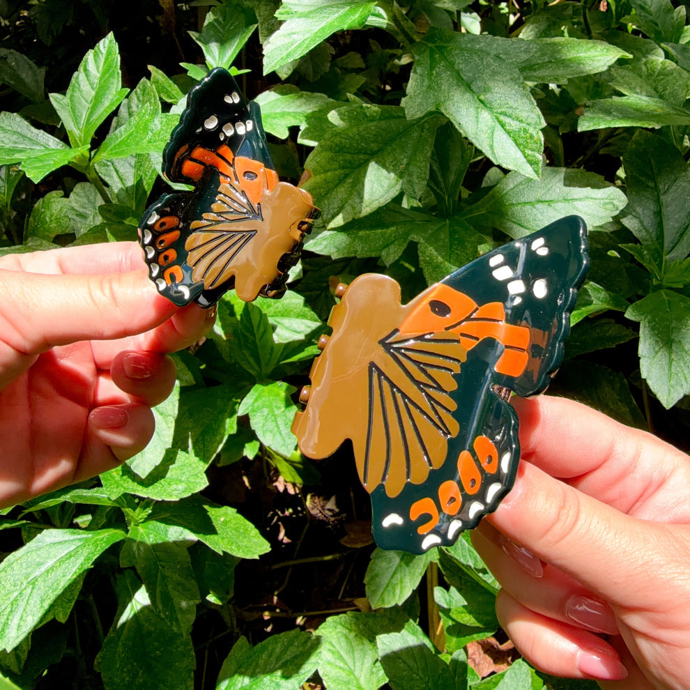 COOPMONSTERS ORIGINAL PULELEHUA KAMEHAMEHA BUTTERFLY HAIR CLAW