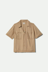 BRIXTON HUDSON LOUNGE SHIRT - WASHED COPPER/WHITE CAP