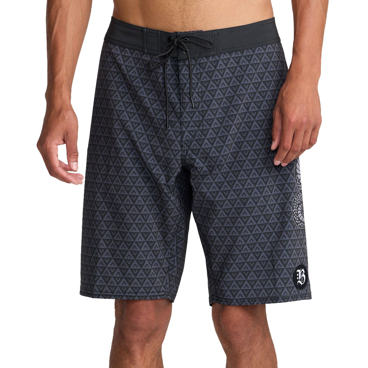 RVCA BARRON SNAKE 21" BOARDSHORTS - BLACK