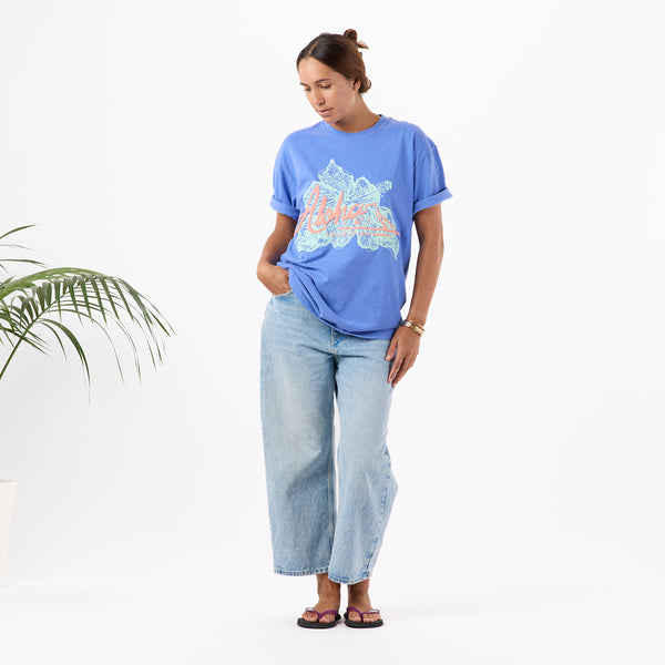 ALOHA COLLECTION TEE / ALOHA WORLD TOUR / BLUE