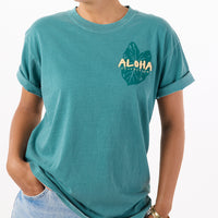 ALOHA COLLECTION TEE / ALOHA KALO / EMERALD