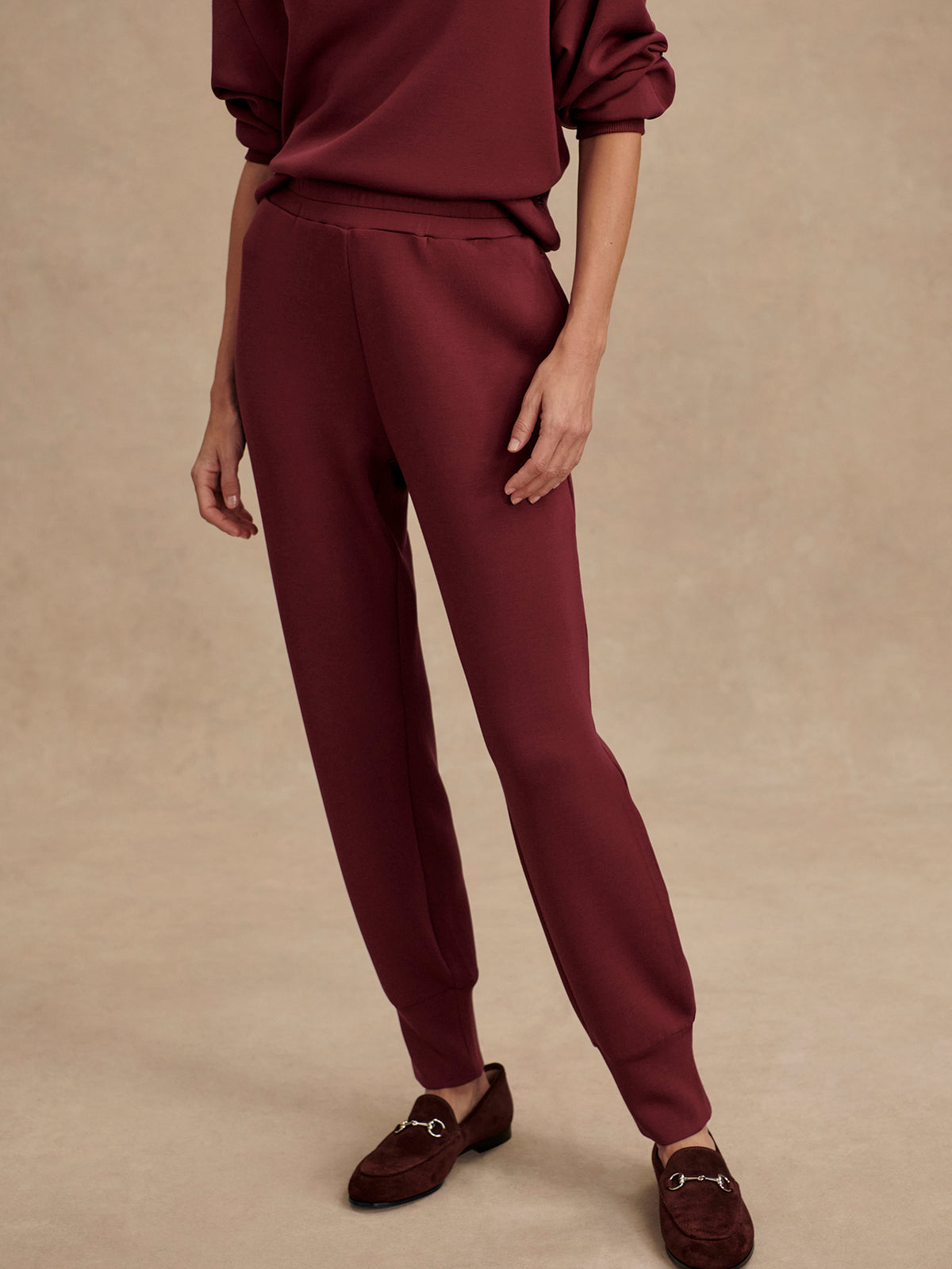 VARLEY SLIM CUFF PANT 27.5" - NEW MAROON