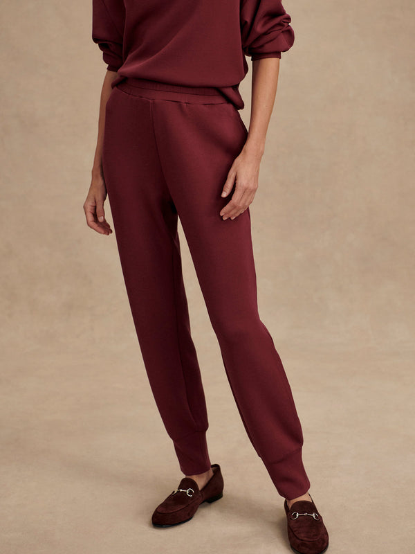 VARLEY SLIM CUFF PANT 27.5" - NEW MAROON