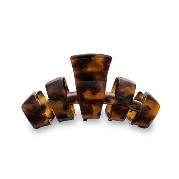 TELETIES HAIR CLIPS MEDIUM - CLASSIC TORTOISE