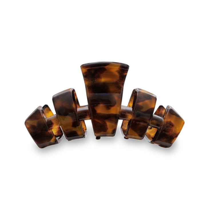 TELETIES HAIR CLIPS MEDIUM - CLASSIC TORTOISE