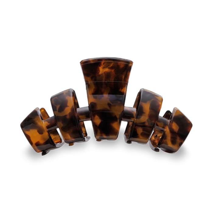 TELETIES HAIR CLIPS LARGE - CLASSIC TORTOISE