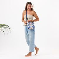ALOHA COLLECTION CROSSBODY / SALINA TINY STRIPE / NAVY