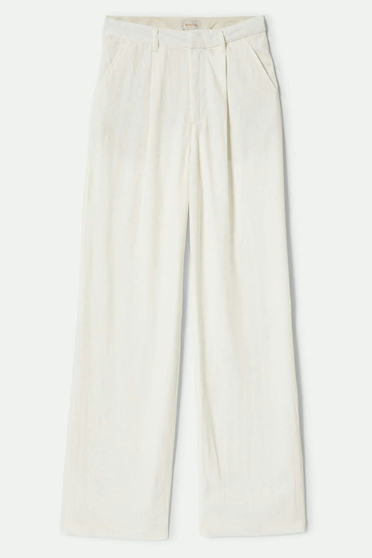 BRIXTON LUDLOW TROUSER PANT - OFF WHITE