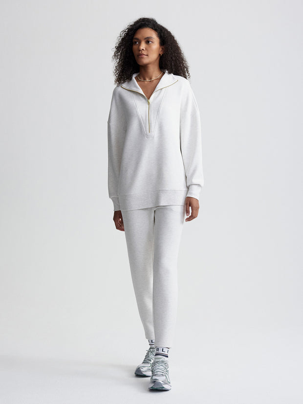 VARLEY MASIE LONGLINE SWEAT - IVORY