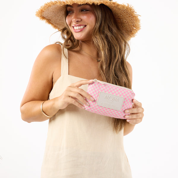 ALOHA COLLECTION MINI / TINY CHECK / BLUSH