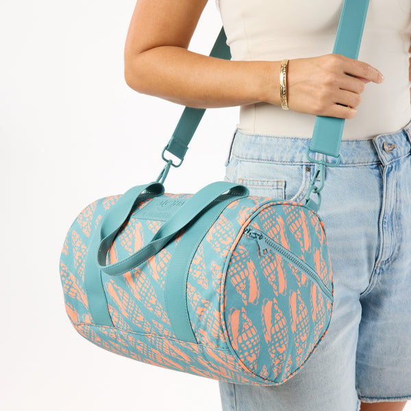 ALOHA COLLECTION STUBBY DUFFLE / MITER LINEUP / NECTARINE TIDE