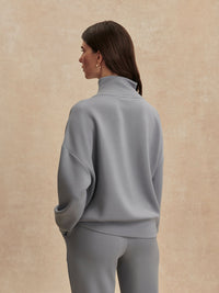 VARLEY HAWLEY HALF ZIP SWEAT - WIND BLUE