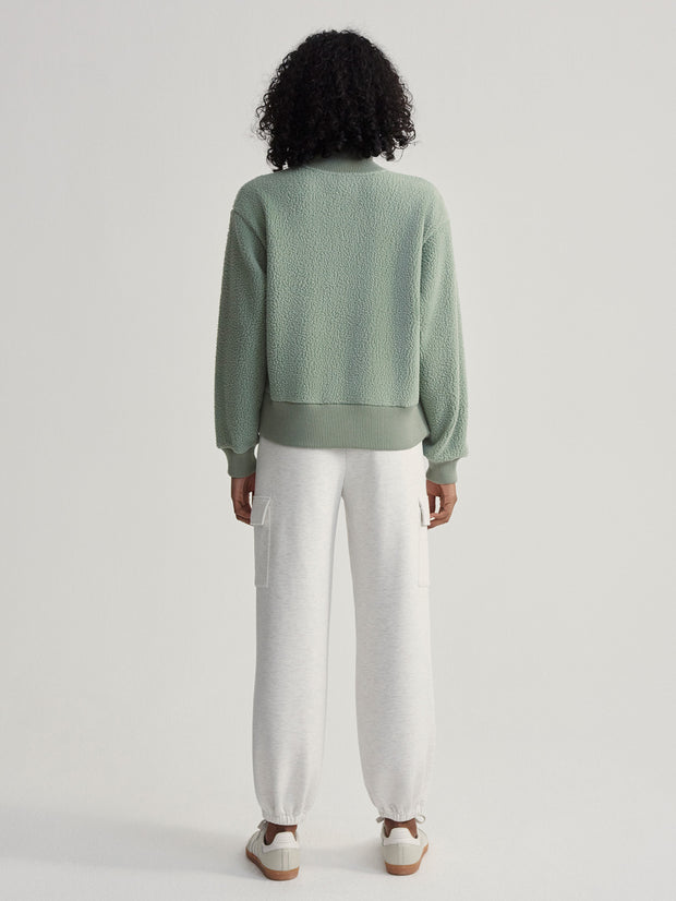 VARLEY ROSELLE HALF ZIP FLEECE - LILY PAD