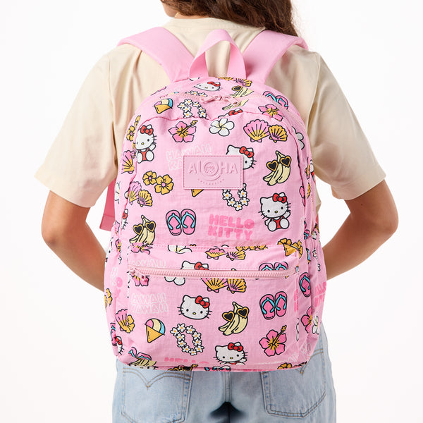 ALOHA COLLECTION BACKPACK / HELLO KITTY HI KAWAII ICONS / BLACK PINK – Work It Out