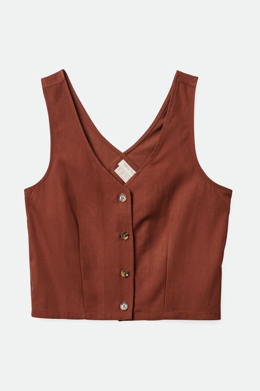 BRIXTON POLANCO TANK - SEPIA