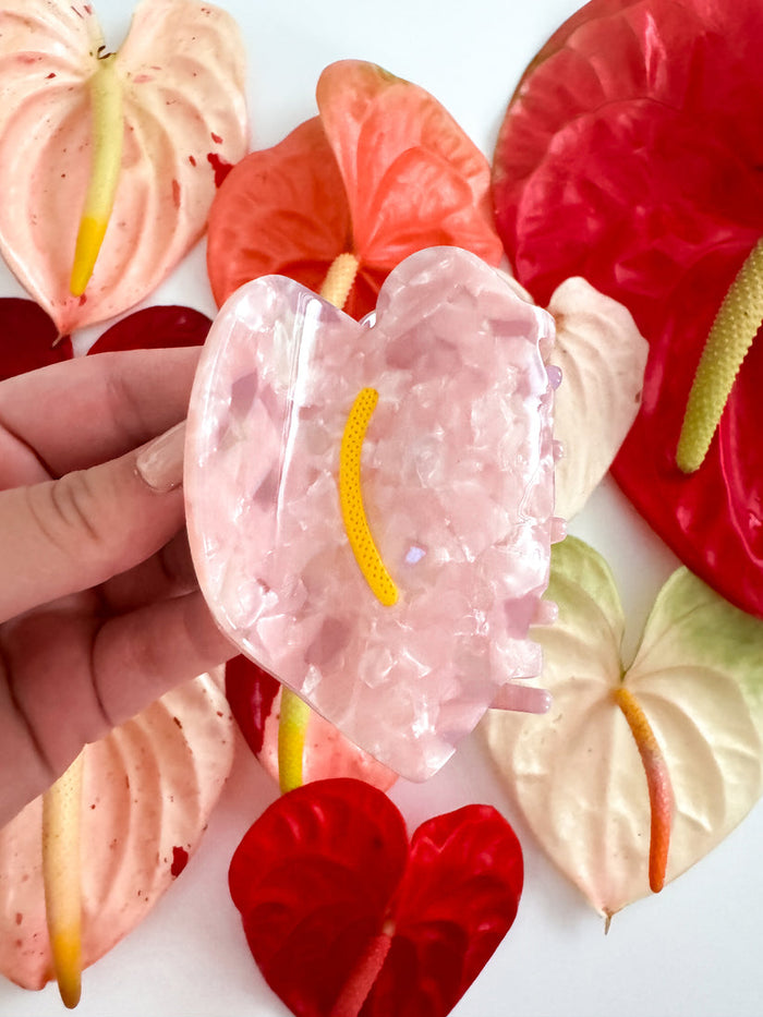 COOPMONSTERS REGULAR ANTHURIUM HAIR CLAW - PINK