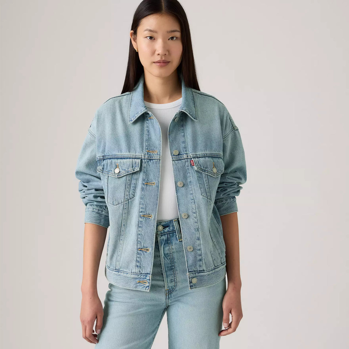 LEVIS 90S TRUCKER JACKET - SHE KNEW LIGHT WASH 0140