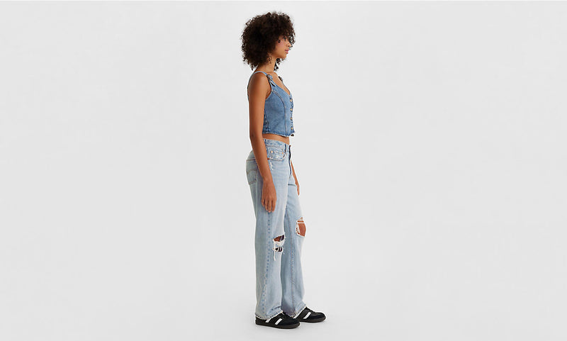 LEVIS 501 '90S WOMENS JEANS - TOTALLY OK LIGHT WASH 0021
