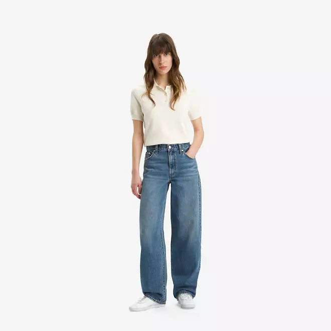 LEVI'S BAGGY DAD WOMENS JEANS - METAPHOR MIX 0039