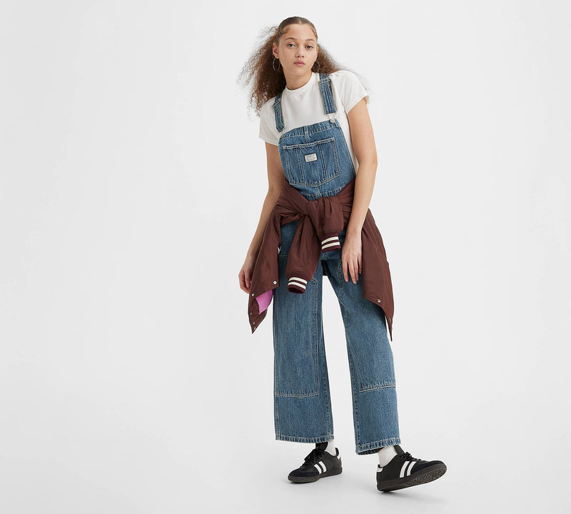 LEVIS BAGGY HIGHWATER OVERALL - WHERE'S MY COIN PURSE MEDIUM WASH