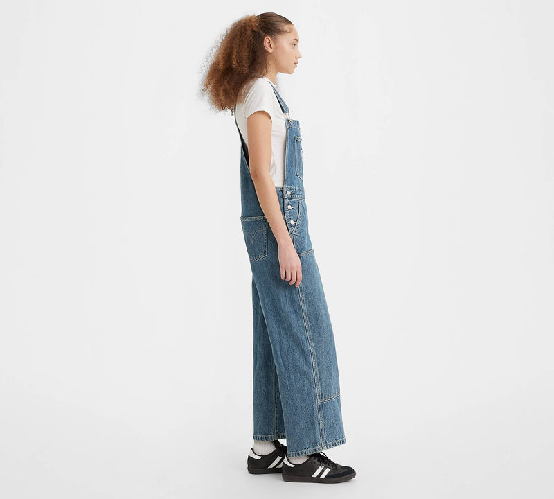 LEVIS BAGGY HIGHWATER OVERALL - WHERE'S MY COIN PURSE MEDIUM WASH