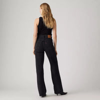 LEVI'S RIBCAGE WIDE LEG WOMENS JEANS - ROSIE POSIE BLACK 0001