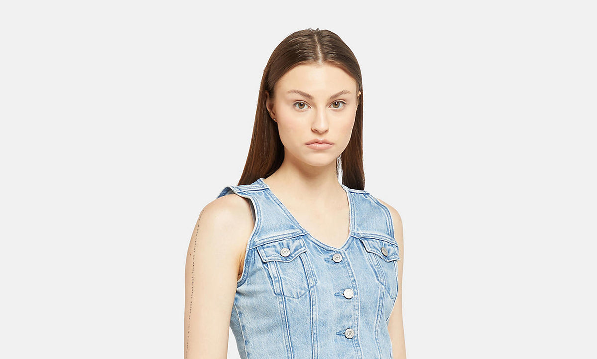 LEVIS BELLA DENIM CORSET TOP - I WILL 0010