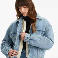 LEVIS BABY BUBBLE SHERPA TRUCKER JACKET - COZY CAR