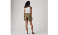 LEVIS HIGH RISE BAGGY WOMENS SHORTS - CAPERS LINEN 0010