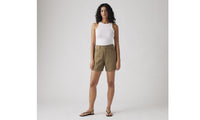 LEVIS HIGH RISE BAGGY WOMENS SHORTS - CAPERS LINEN 0010