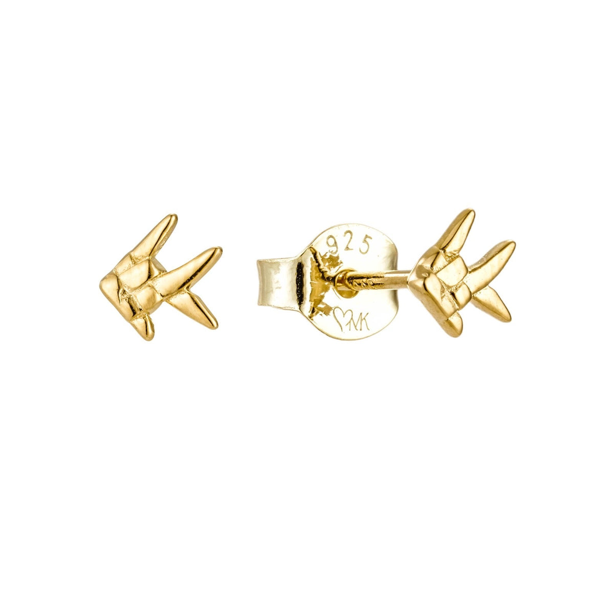 LOVE ME KNOT WEAVE FISH STUD
