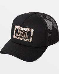 RVCA ISLAND LEI TRUCKER HAT - RVB