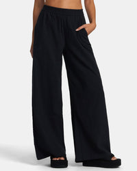 RVCA NEW YUME WIDE LEG PANTS - RGB